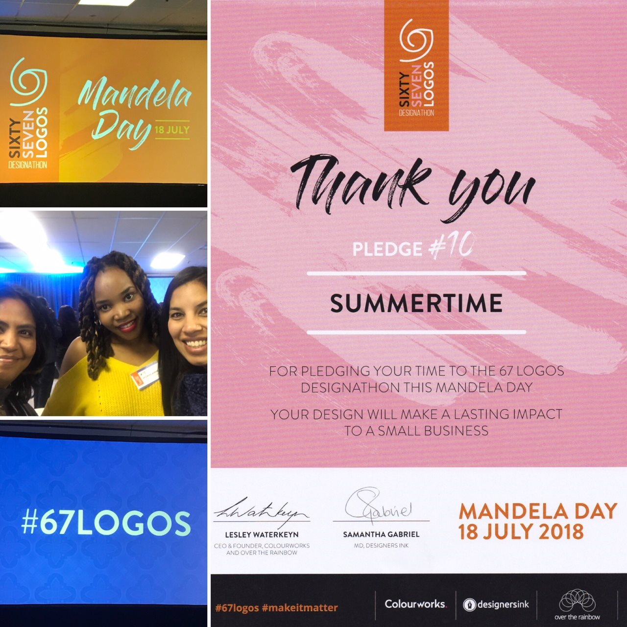 67 Logos Mandela Day Designathon Event